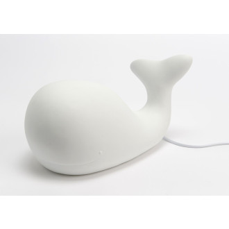 Lampe baleine blanche à led