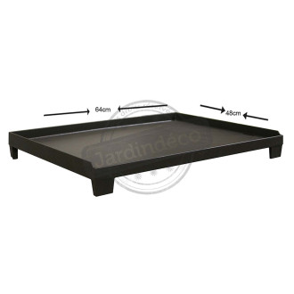 Plaque plancha en fonte grand modèle