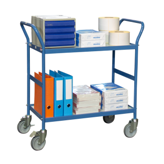 Servante 2 plateaux bois double poignées verticales 780 x 420 mm 150 kg - 880006038