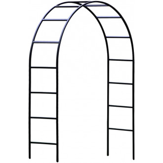 Grande arche de jardin en acier galvanisé roman