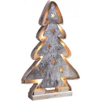 Sapin décoratif en bouleau avec led 65 cm