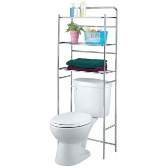 Etagère de rangement wc en métal