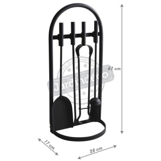 Valet de cheminée 4 accessoires