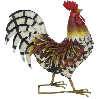 Coq décoratif en métal