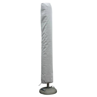Housse de parasol 260x60 cm gris