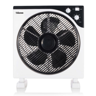 Tristar ventilateur de bureau ve-5996 50 w noir et blanc