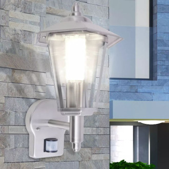 Lampe murale extérieure avec capteur Acier inoxydable