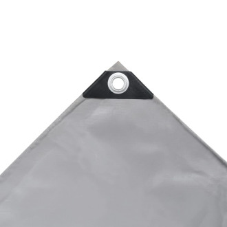Bâche bâche polyvalente et résistante 650 g / m² 1,5 x 6 m gris
