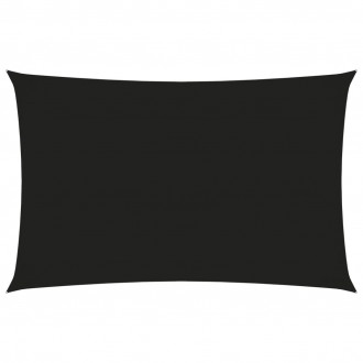 Voile de parasol tissu oxford rectangulaire 2x5 m noir