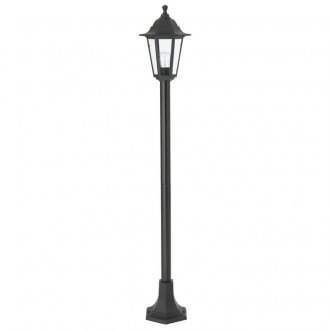 Lampadaire bayswater, polypropylène et verre, noir