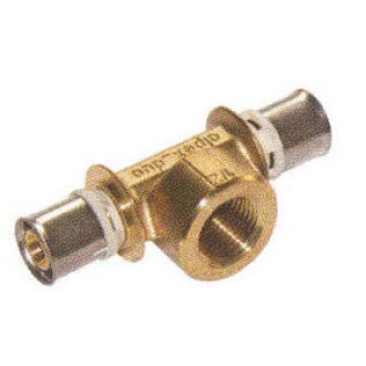 Té femelle pour tube multicouches - Diamètre : 26 - 1/2 - 26