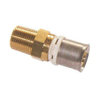 Raccord mâle fixe pour tube multicouches - Diamètre : 16 - 3/8