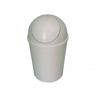 Poubelle de salle de bain blanche
