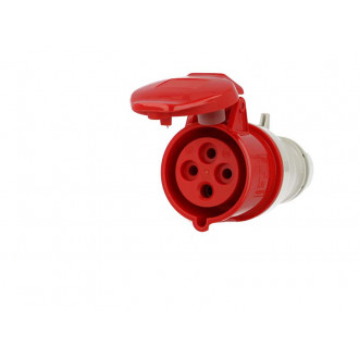 Prise femelle cee triphasée, 4 x 32a, pour prolongateur