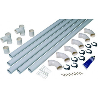 Kit aspirateur centralisé série T - kit de raccordement pour 1 prise complémentaire