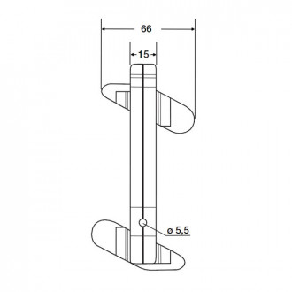 Plaquette universelle 1/4 de tour