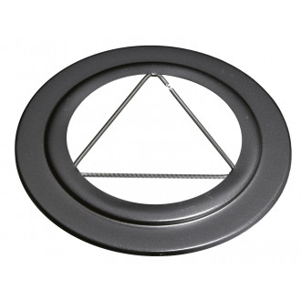 Isotip rosace pour tuyau apollo pellets email 0,7 - 80 mm - noir