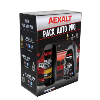 Pack nettoyant auto pro intérieur + extérieur + jantes