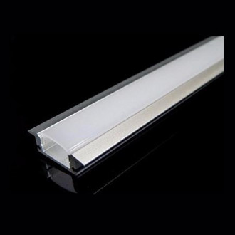 Profilé aluminium 1m couvercle blanc opaque