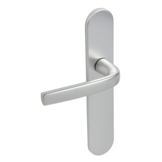 Ensemble Logio double béquille 1360/6339 VACHETTE sur petite plaque - Bec de cane - Entraxe 165 - Argent - 2008208 Ensemble Logio double béquille 1360/6339 VACHETTE sur petite plaque - Bec de cane - Entraxe 165 - Argent - 2008208