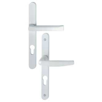 Ensemble de porte plaque étroite atlanta hoppe - srr blanc 9016 - clé i - 113kh/300lmsgl/1530 - ép.68/77 - 3304456