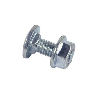 Boulon lennie tête ronde collet carré trcc - zingué blanc - ø8x25 - boite de 200 - btrcc0802502b