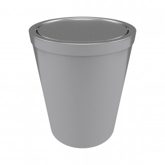 Poubelle à couvercle oscillant capacité 5l - wheeltop chrome Aurlane - BIN001