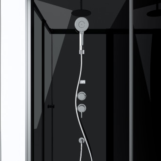 Cabine de douche shadow corner rectangle - 110x80x230cm Aurlane - CAB115N