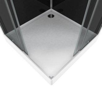 Cabine de douche carrée 90x90x215cm - raven square Aurlane - CAB175