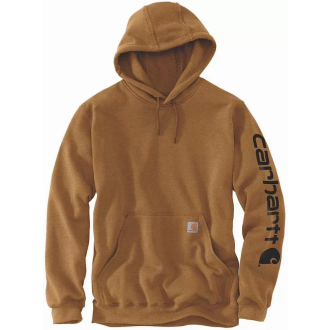 Sweatshirt CARHARTT Sleeve Logo Hooded Marron T.M - K288-BRN-M