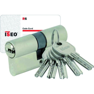 Cylindre Cavers ISEO City ISR6 - 2 entrées variées - Nickelé - 30 x 80 mm