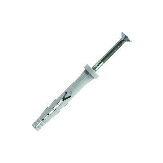 Boite de 100 chevilles à frapper nylon scell-it - tête plate - ø 8 mm x 60 mm - yzp8060