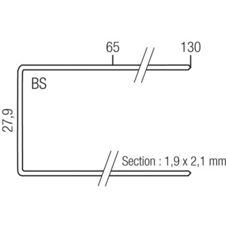 Agrafes sp inox eta 1m senco 100 mm - boite de 1000 - sp30ngb-eta