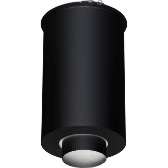 Element droit de finition plafond therminox noir dn100mm