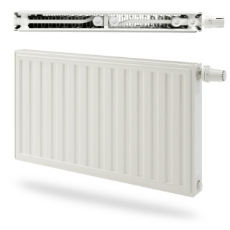 Radiateur panneau acier radson double integra e.flow 1012w - type 21s - raccordement droite - 600x750mm