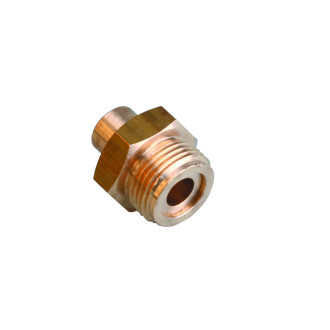 Raccord gaz b-p fer/cuivre mâle à souder 1p 20x150/cu 12 la piece
