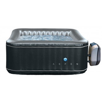 Spa gonflable carré aspen - poolstar - 4 personnes - 1.68m x 1.68m x 70cm