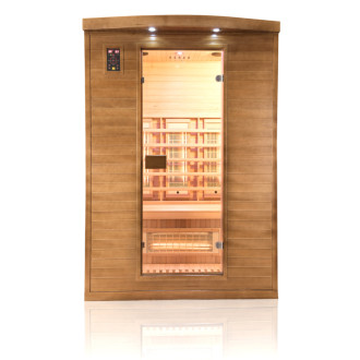 Sauna infrarouge spectra 2 places - france sauna - 140x125x200cm