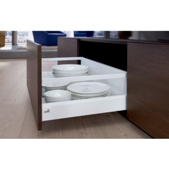 Set raccord hettich arcitech pour paroi arrière blanc - 186 mm - 9149281