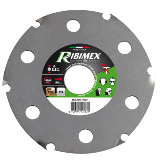 Disque meuleuse bois 115mm et pour PVC Ribimex - DDL115M