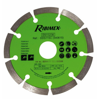 Disque Diamante à segment 115/C Ribimex - DDS115C