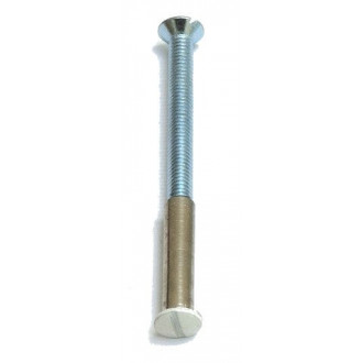Douille laiton nickelé pour vis ø4 vachette - l.24 mm - 863984