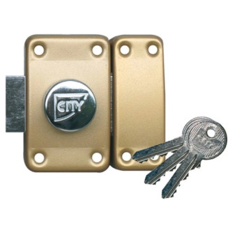 Verrou ISEO City 26 double cylindre - Cylindre 40 mm - Sur variure MV 05 - 10022402V05 