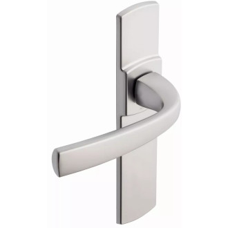 Ensemble de porte sur plaque Muze BEZAULT - Entraxe 165mm - Chrome velours - Bec de cane - 4075/6390