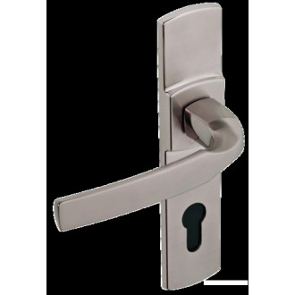 Ensemble de porte sur plaque Artis BEZAULT Entraxe 195mm - Inox brossé - Clé i - 864707 Ensemble de porte sur plaque Artis BEZAULT Entraxe 195mm - Inox brossé - Clé i - 864707