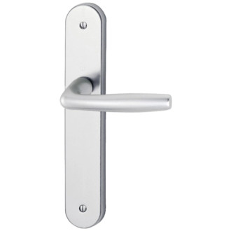 Ensemble de porte San Diego 1191/347 HOPPE Alu Champagne F2 - Clé i - 3230362 