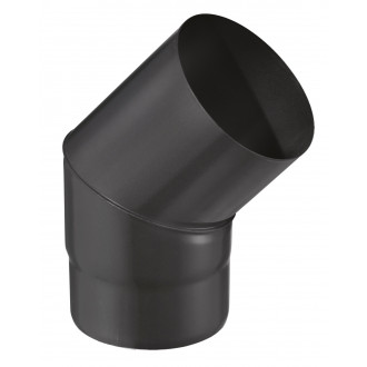 Isotip coude 45° pour tuyau email 0,7 mm - ø150 - noir