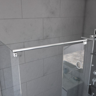 Barre de fixation - liaison - pour douche à l'italienne - freedom 2 link - barre de liaison Aurlane - FAC105
