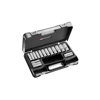 Coffret douilles 1/2 longues 6 pans métriques FACOM - 16 pièces - S.405AE