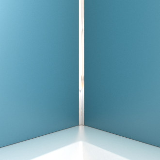 Profilé d’angle chrome pour panneau mural - 15x15x2100 mm – corner mural chrome Aurlane - FAC310